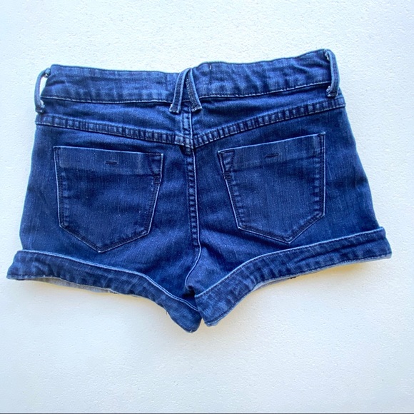 Mid Rise Denim Shorts - Picture 2 of 5